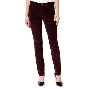 Calvin Klein Maroon Ultimate Skinny Corduroy Pants